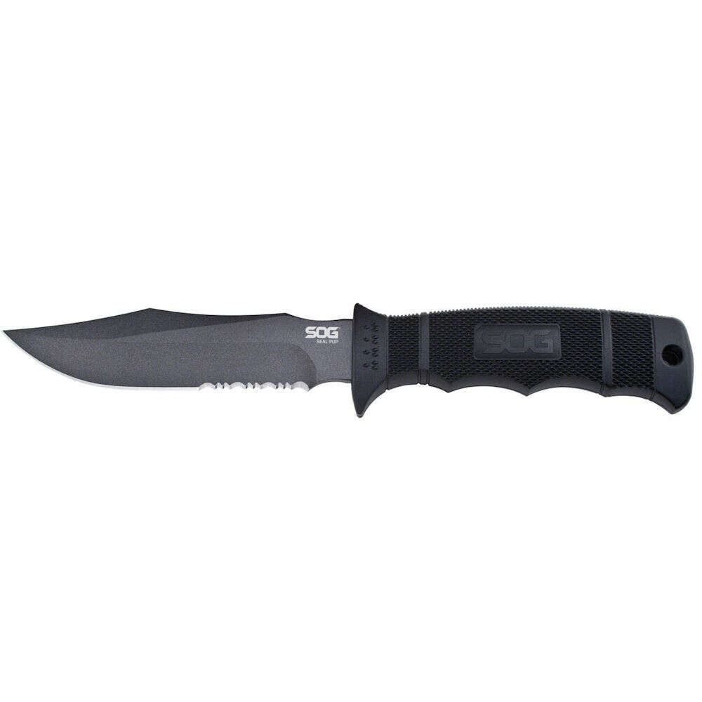 Knives SOG Knives&Tools Seal Pup SOG SEAL PUP BLACK 4.75" NYLON